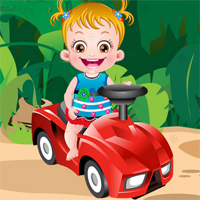 Baby Hazel Hidden Car Tires RaceCarGamesOnline
