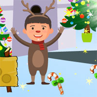 AVM Christmas Deer Boy Escape