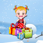 Baby Hazel Grab Presents