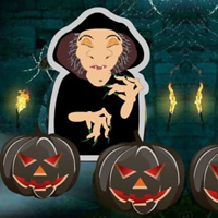 Grandma Witch Forest Escape HTML5
