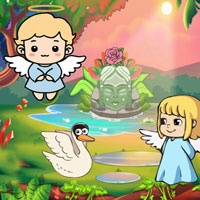 Free online flash games - Wow Tiny Angel Jungle Escape
