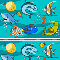 Free online flash games - Fish Differences Lofgames