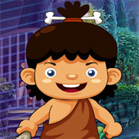G4K Stone Age Cave Boy Escape 