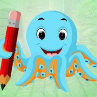 G4K Blue Octopus Escape