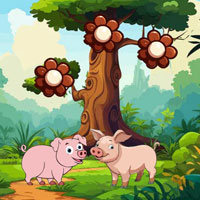 Free online flash games - Save Trapped Siblings Piggy