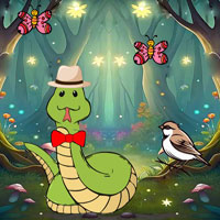 Free online flash games - Snake Locates The Partner