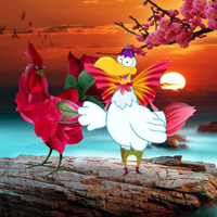 Flower Rooster Escape HTML5