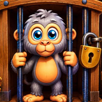 Free online flash games - Help the Trapped Baboon