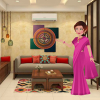 Play Traditional House Aunty Escape HTML5 Game-Play Free Hidden Objects