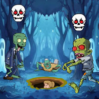 Free online flash games - Wow Girl Escape Zombies Surrounding
