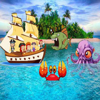 Free online flash games - People Escaped Sea Monsters