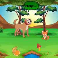 Free online flash games -  Dog Meets Missed Buddy