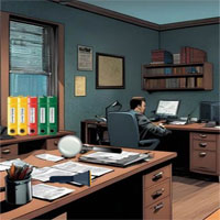Free online flash games - Detective Office Escape