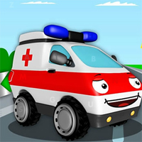 Free online flash games - Ambulance Trucks Hidden Letters