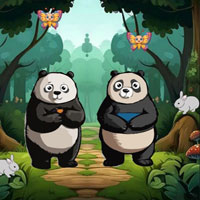 Free online flash games - Hungry Pandas Reach Bamboo Forest