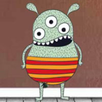 Free online flash games - 8B Find Naughty Monster Finn