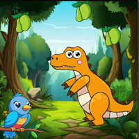 Free online flash games - Dino Finds Out The Eggs