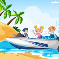 Free online flash games - Island Boat Adventure