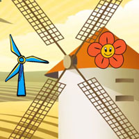 Free online flash games - Save the Windmill Cow and Calf