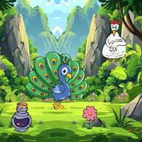 Free online flash games - Make Happy To Sad Peacock
