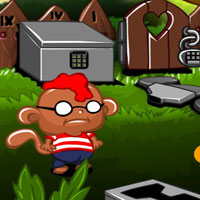 Free online flash games - Monkey Go Happy Stage 1068