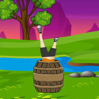 Free online flash games - G2J Escape the Boy from Barrel