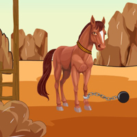 Free online flash games - Help the Horse Caught in the Wasteland