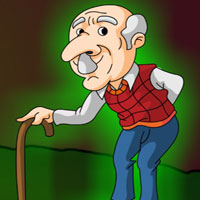 Free online flash games - Find the Old Man Walking Stick