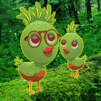 Rescue Wild Green Chick