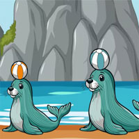 Free online flash games - G2M Beach Turtle Net Escape