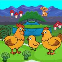 Free online flash games - Wow Feed Hungry Hen Family