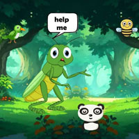 Free online flash games -  Spot The Grasshopper Kid