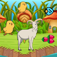 Free online flash games - BIG Save Tapped Goat Baby