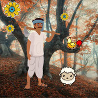 Free online flash games - Farmer Locating The Cow