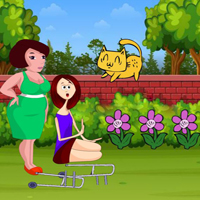 Free online flash games - BIG Zara Helps Her Handicapped Friend