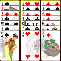 Free online flash games - Bushido Solitaire