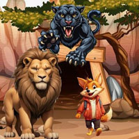 Free online flash games - lion saves the fox