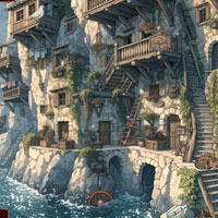 Free online flash games - Cliffside Village
