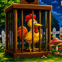 Free online flash games - Escape the Trapped Farm Rooster
