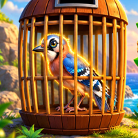 Free online flash games - Free the Jay Bird from the Cage