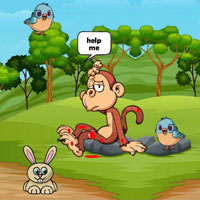 Free online flash games - Tend To The Wound Monkey