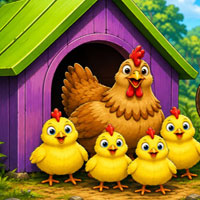 Free online flash games - Save the Chicken Family