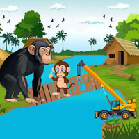Free online flash games - BIG The Clever Little Monkey