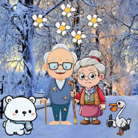 Free online flash games - Help Winter Shivering Grandpa