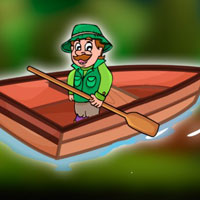 Free online flash games - G2J Forest Ranger Boat Escape