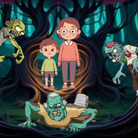 Free online flash games - Wow Siblings Escaped Deadly Zombies