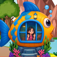 Free online flash games - G2M Fish House Girl Escape
