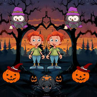 Free online flash games - Wow Save Twins From Scary Jungle