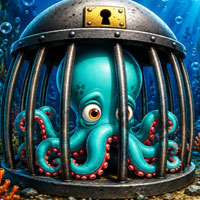Free online flash games - Help the Trapped Octopus