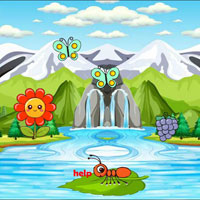 Free online flash games - Save River Stranded Ant